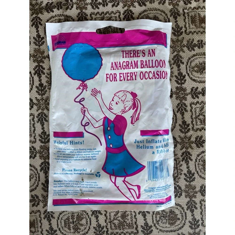 Anagram Halloween Ghost Helium Balloon - Vintage Halloween balloon - MYLAR